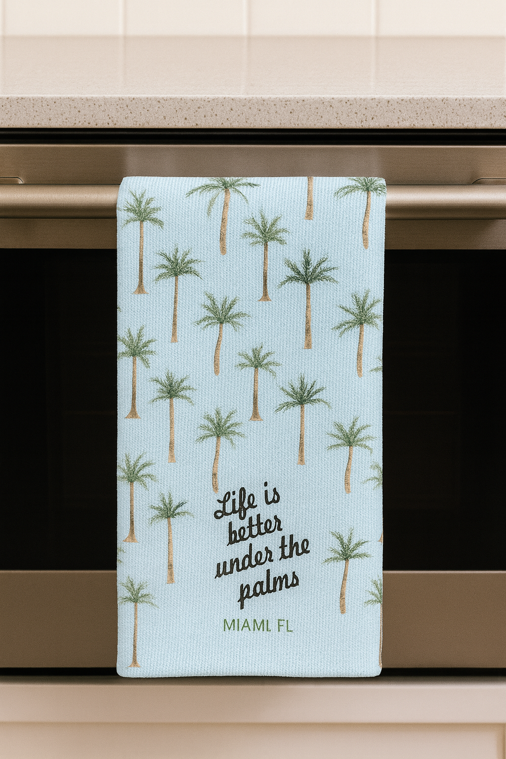 UNDER THE PALMS (custom) MICROFIBER - MIDI TOWEL