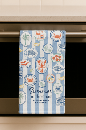 SUMMER ON THE COAST (custom) MICROFIBER - MIDI TOWEL