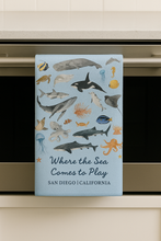 Load image into Gallery viewer, WHERE THE SEA COMES TO PLAY (custom) MICROFIBER - MIDI TOWEL