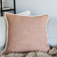 Load image into Gallery viewer, LINEN PILLOW COVER 24&quot; - MACHIATTO