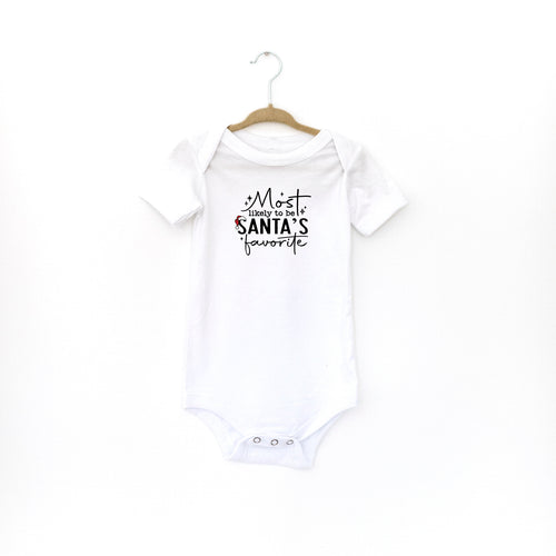 MOST LIKELY SANTA'S FAVORITE - BODYSUIT