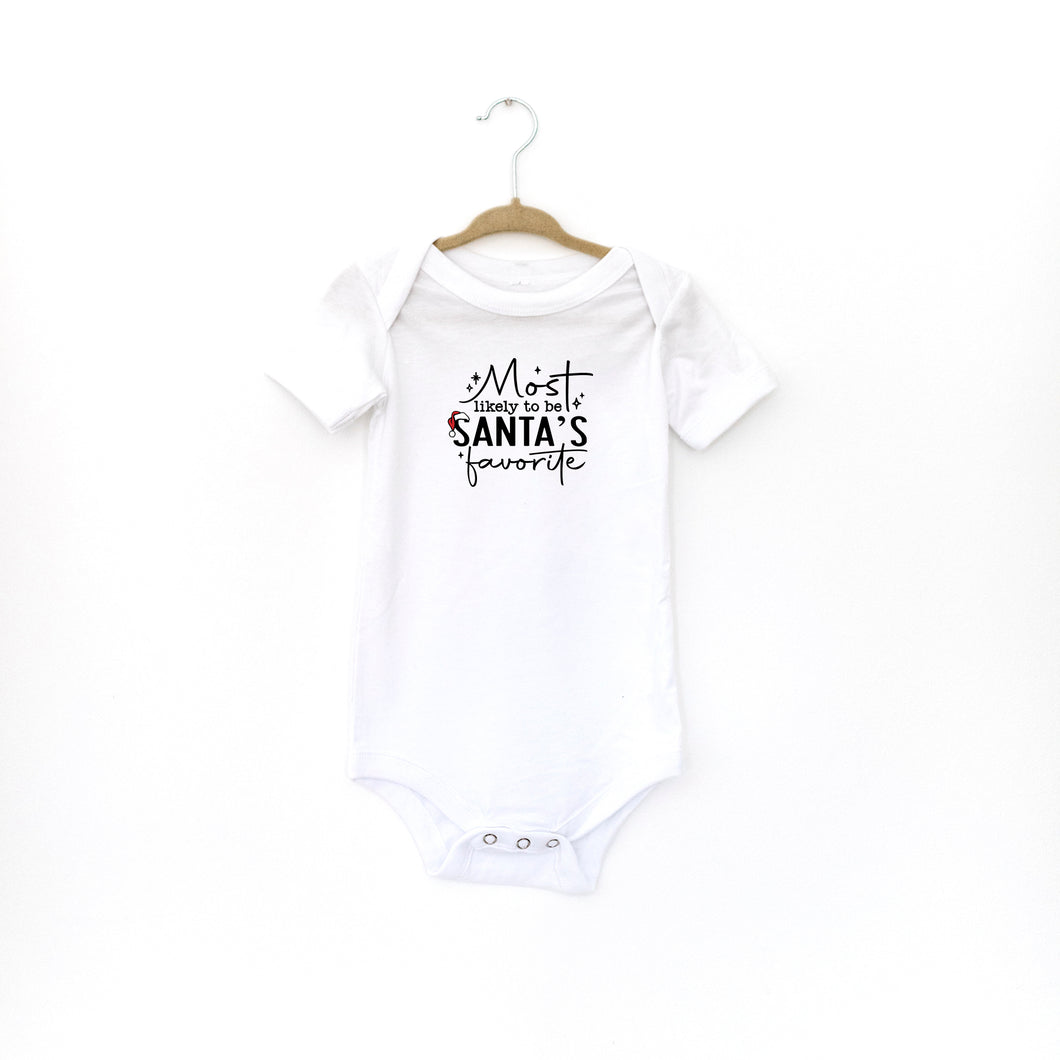 MOST LIKELY SANTA'S FAVORITE - BODYSUIT