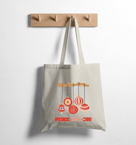 PEACE LOVE JOY - TOTE BAG