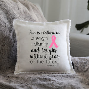 SHE IS CLOTHED - GIFT PILLOW