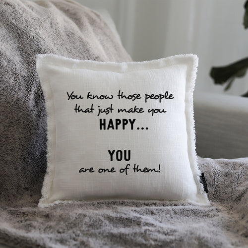THOSE HAPPY PEOPLE - GIFT PILLOW