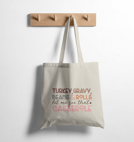 TURKEY GRAVY BEANS ROLLS - TOTE BAG