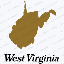 Load image into Gallery viewer, WEST VIRGINIA SILHOUETTE