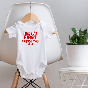 BABY'S FIRST CHRISTMAS BODYSUIT
