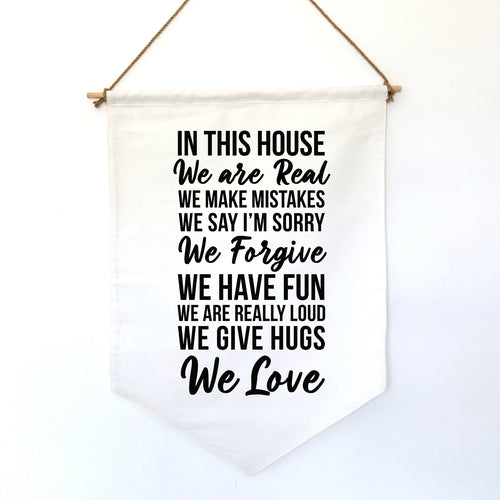 HOUSE RULES SMALL BANNER