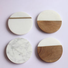 Load image into Gallery viewer, * COASTERS - ACACIA WOOD &amp; MARBLE