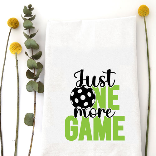 JUST ONE MORE GAME TEA TOWEL