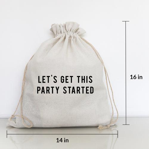 LET'S GET THIS PARTY STARTED - LARGE GIFT BAG
