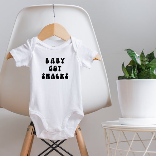 BABY GOT SNACKS BODYSUIT - on sale