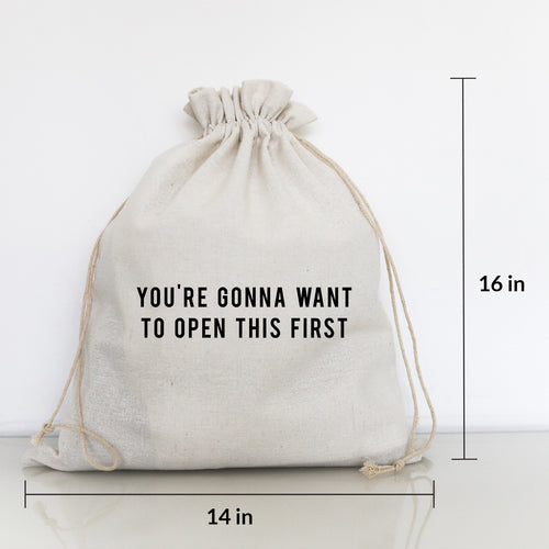 OPEN THIS FIRST - LARGE GIFT BAG
