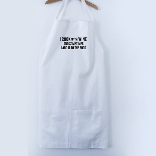 I COOK WITH WINE APRON
