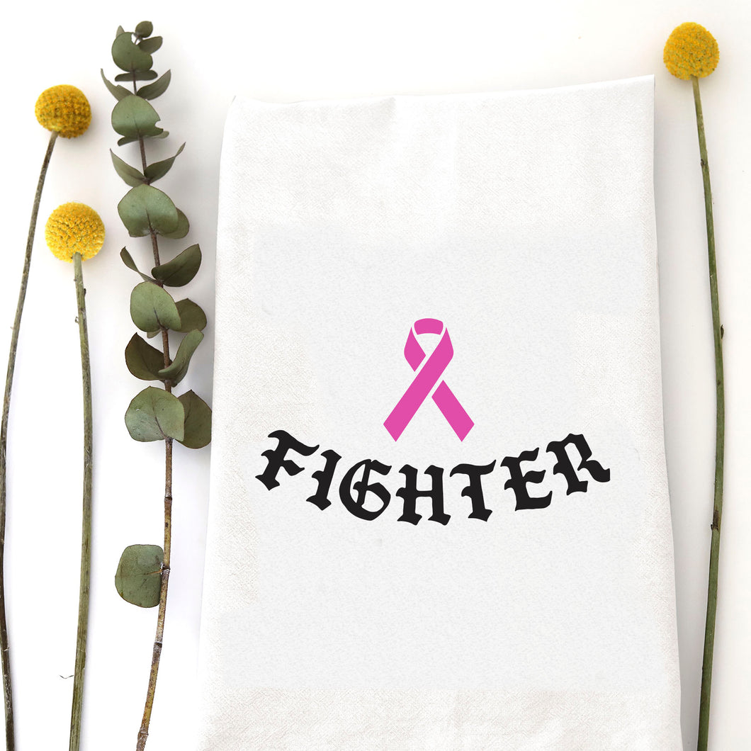 FIGHTER - Breast Cancer Awareness TEA TOWEL