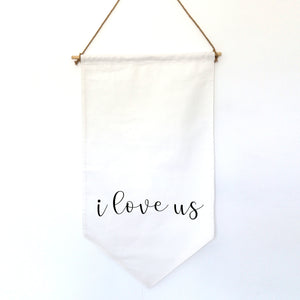 I LOVE US - HANGING BANNER (small)