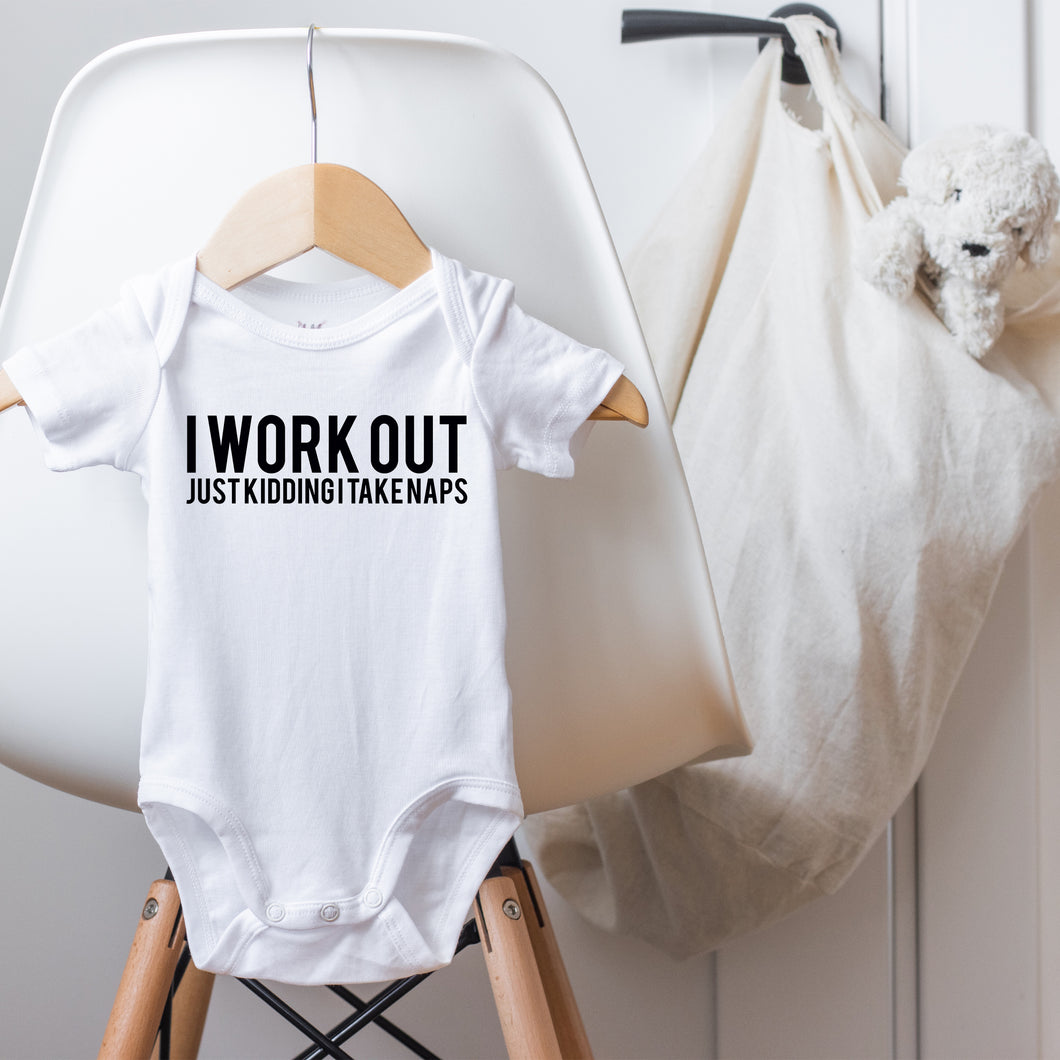 I WORK OUT - BODYSUIT