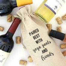 Load image into Gallery viewer, PAIRED BEST WITH FRIENDS - WINE BAG