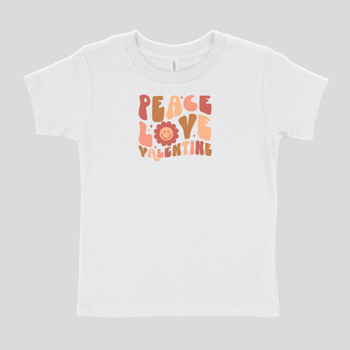 PEACE LOVE VALENTINE - TODDLER SHIRT