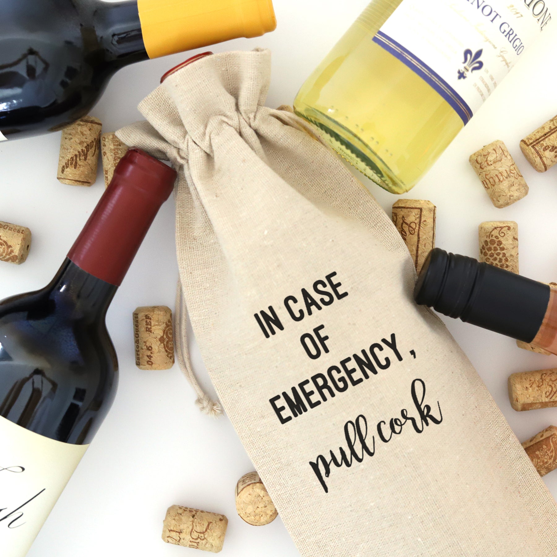 Cork discount wine bag