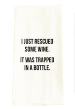 Load image into Gallery viewer, RESCUED WINE - TEA TOWEL