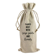 Load image into Gallery viewer, PAIRED BEST WITH FRIENDS - WINE BAG