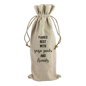 PAIRED BEST WITH FRIENDS - WINE BAG